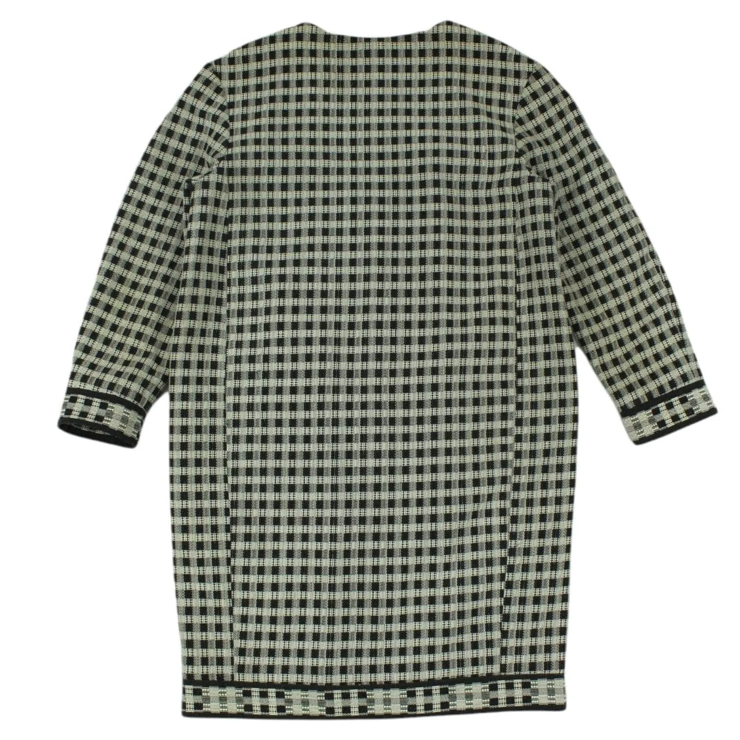 & Other Stories Black White Check Winter Coat