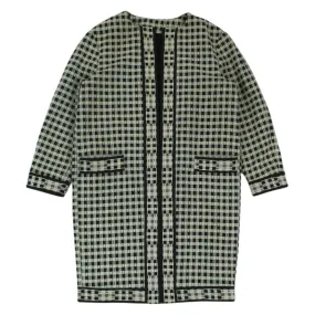 & Other Stories Black White Check Winter Coat