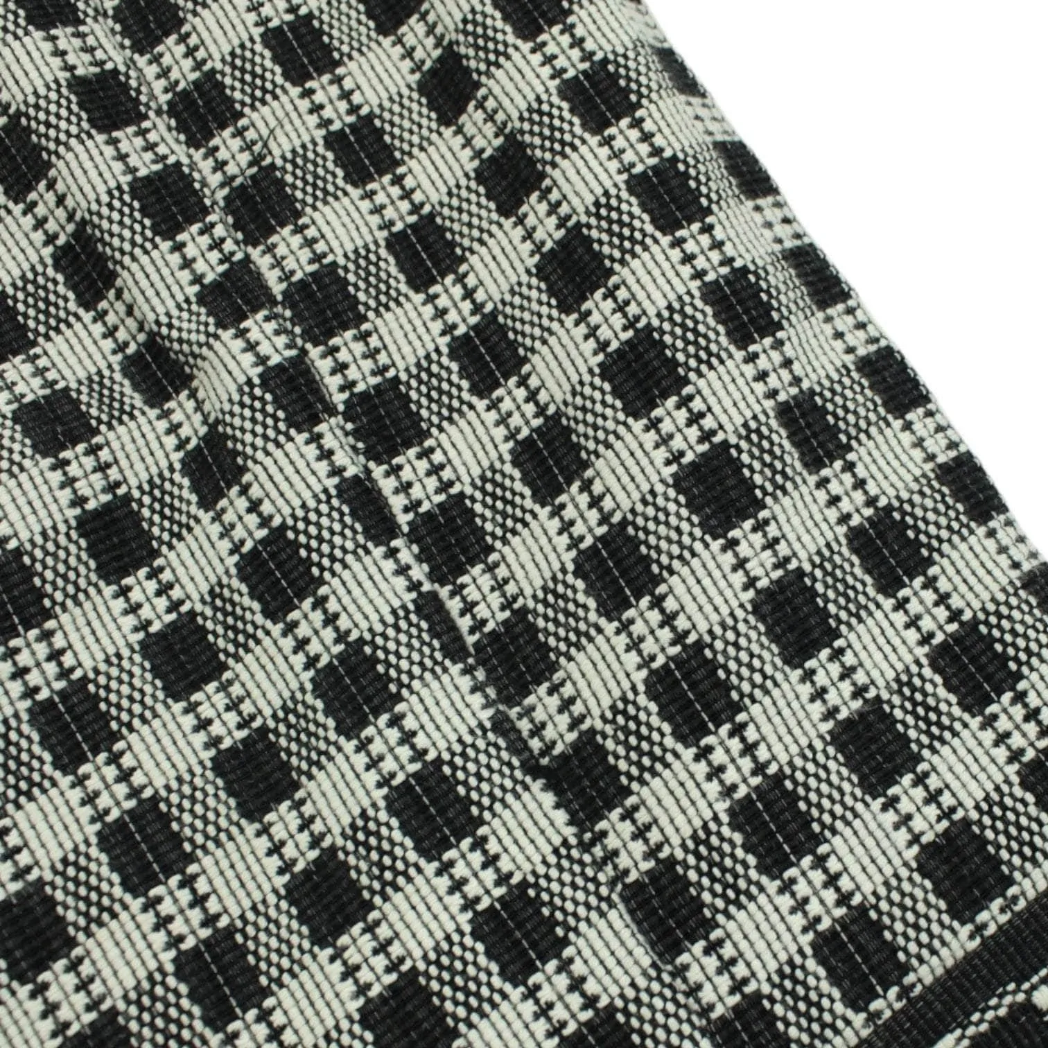 & Other Stories Black White Check Winter Coat