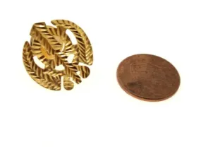 22k Gold Sikh Religious Khanda Shirt Button