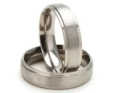 5mm Comfort Fit Custom Titanium Ring Set 05AB06