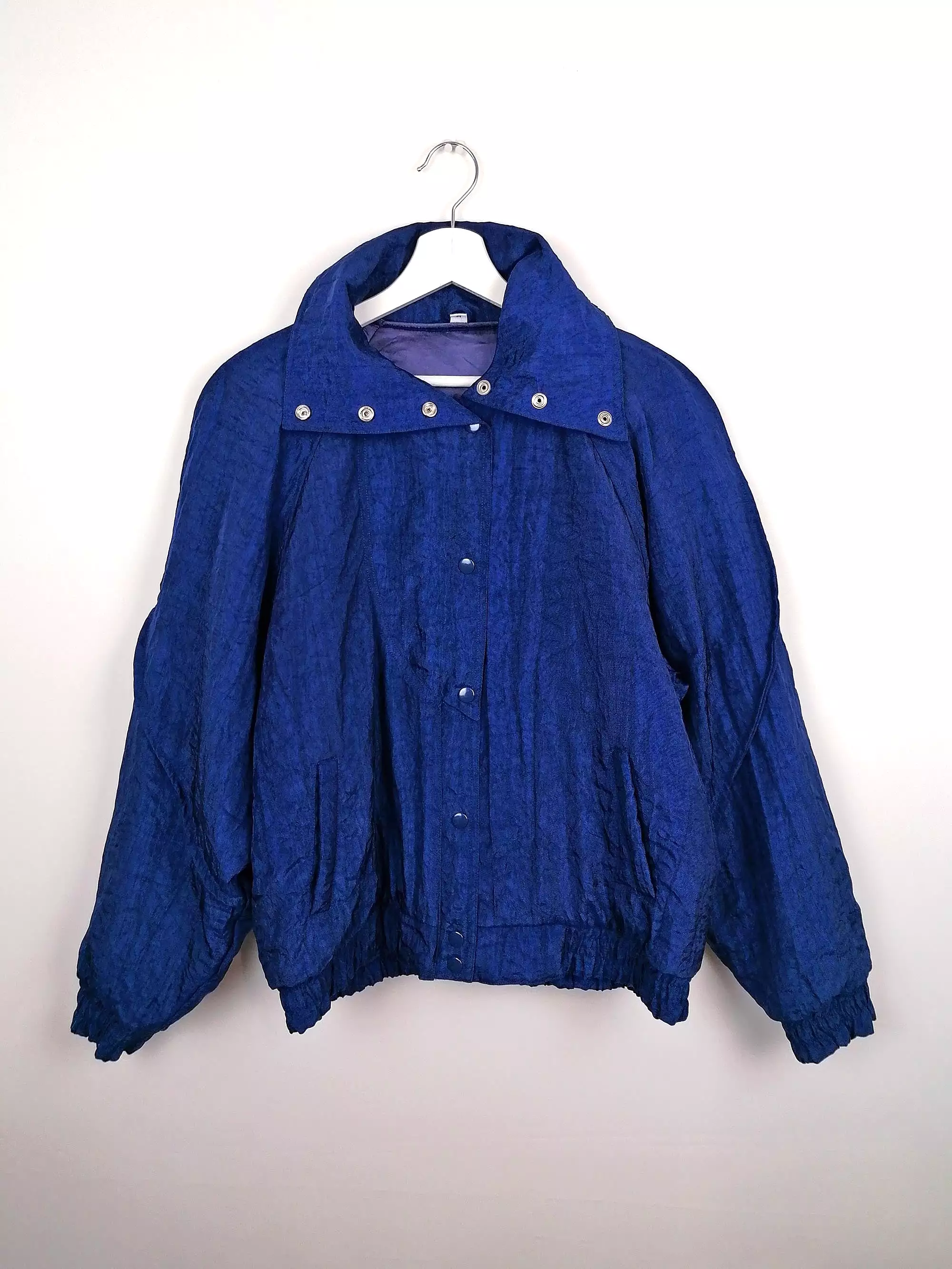 80's Electric Blue Oversized Puffy Jacket - Size M