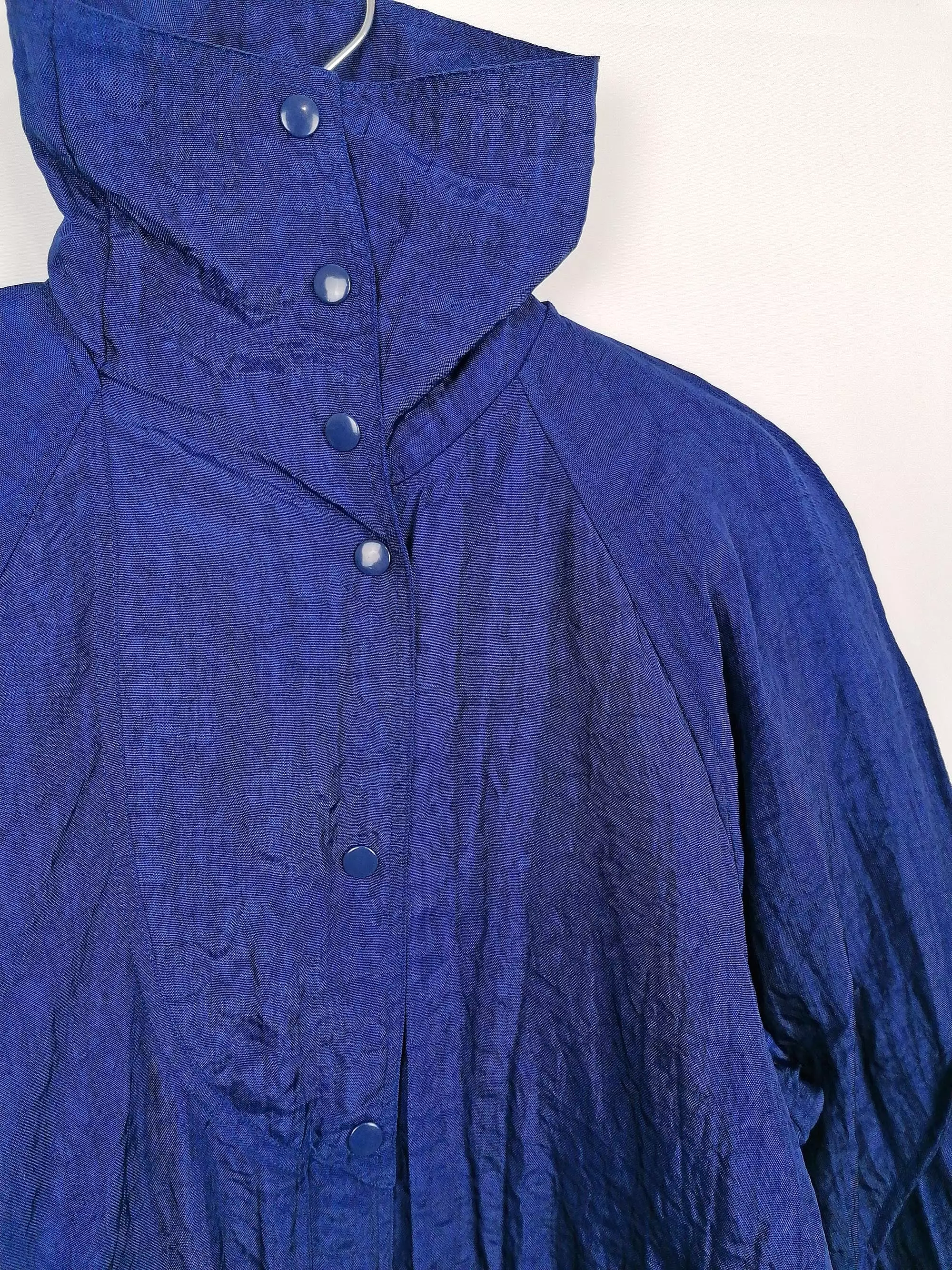 80's Electric Blue Oversized Puffy Jacket - Size M