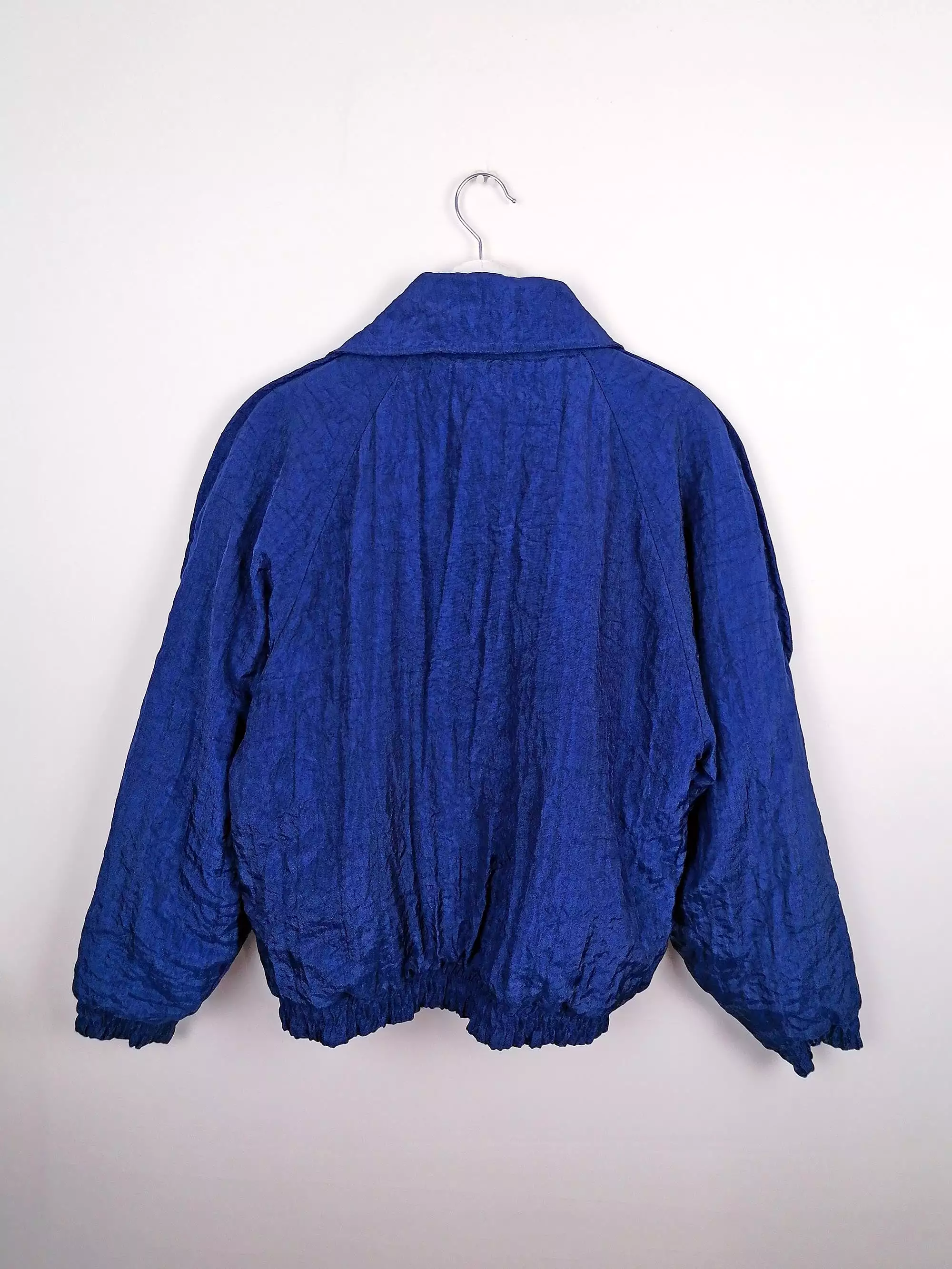 80's Electric Blue Oversized Puffy Jacket - Size M