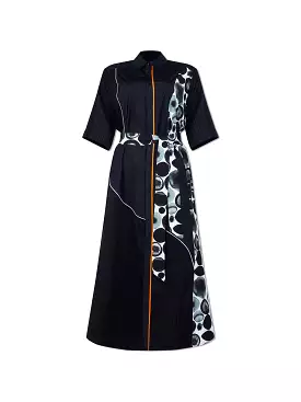 Abstract Design Shirt Dress