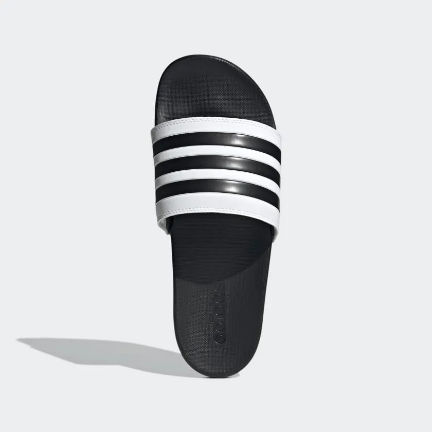 Adidas Men's Adilette Comfort White Black Slides