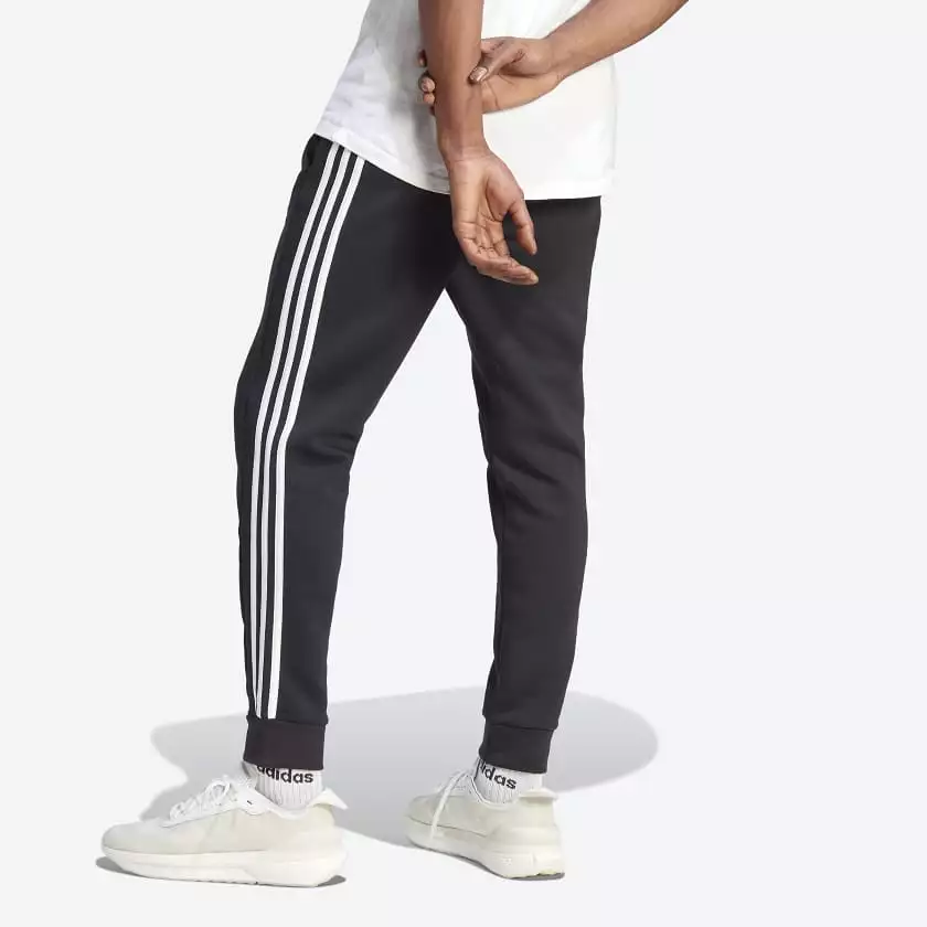 Adidas men's black trackpants 3S FLC