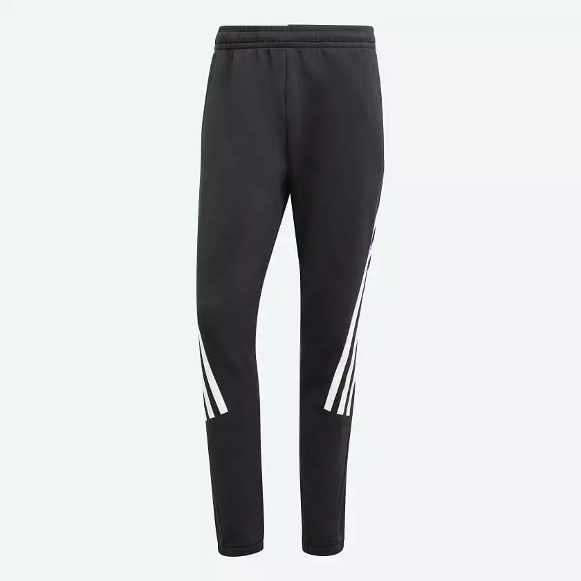 Adidas Men's Black Trackpants with 3-Stripes - Future Icons Collection