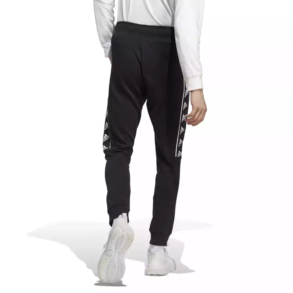 ADIDAS MEN'S BLACK TRACKPANTS