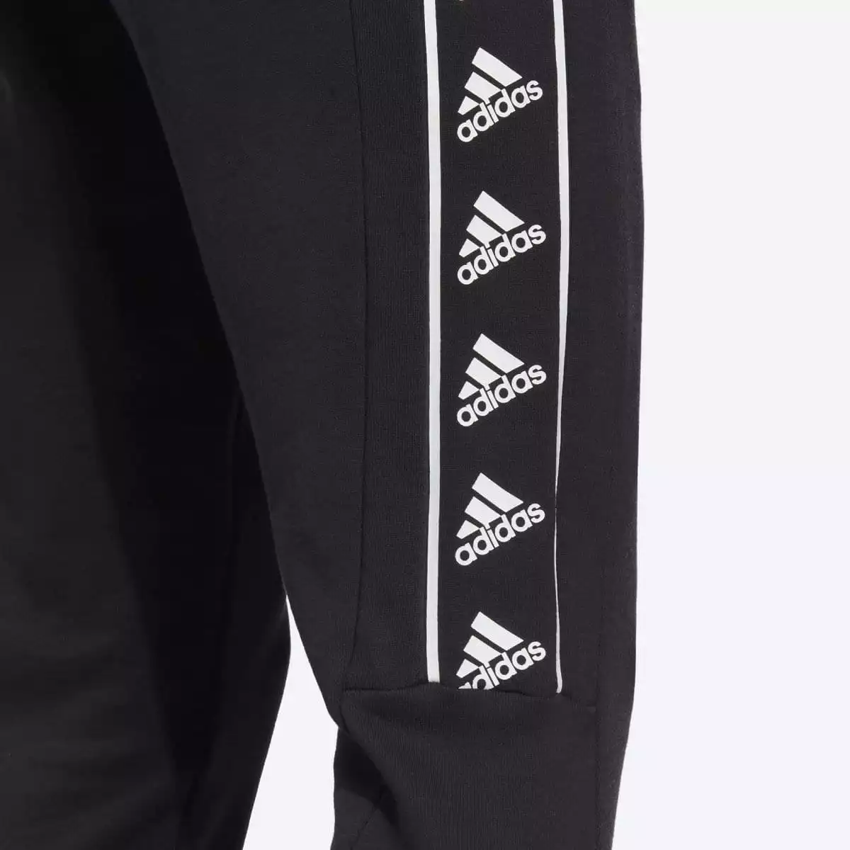 ADIDAS MEN'S BLACK TRACKPANTS