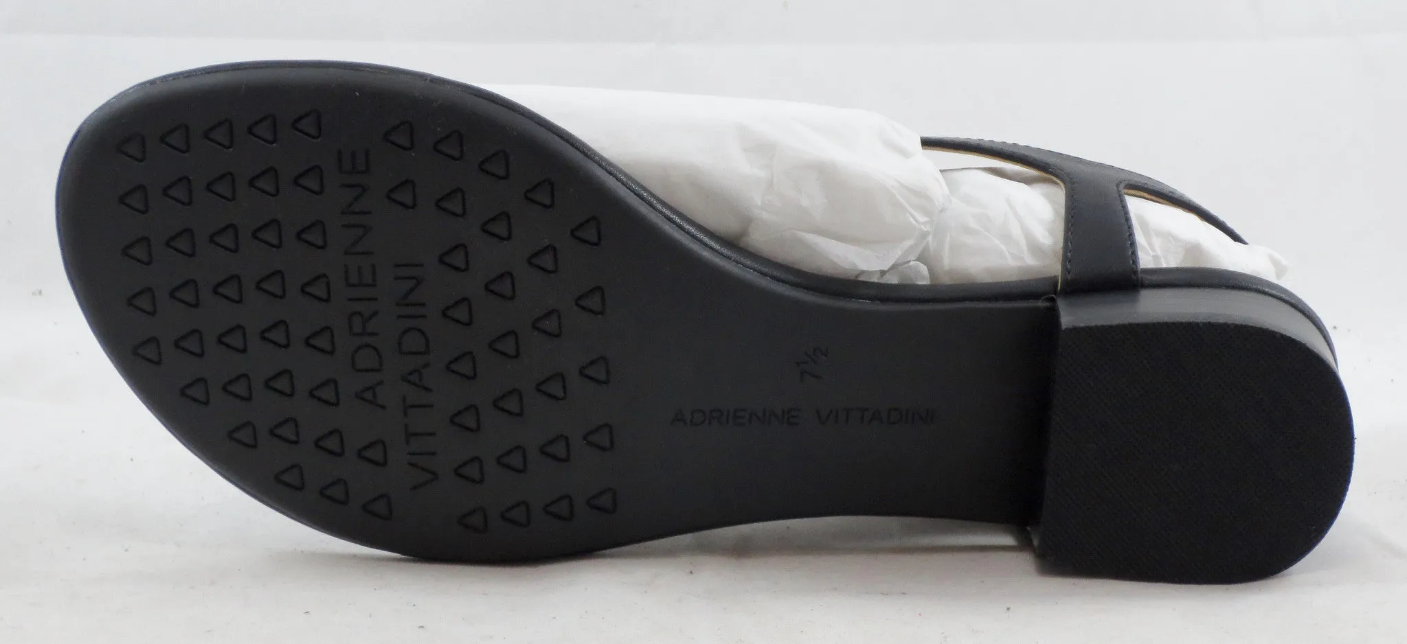 ADRIENNE VITTADINI Black Vornie Sandal for Women - MSRP $79