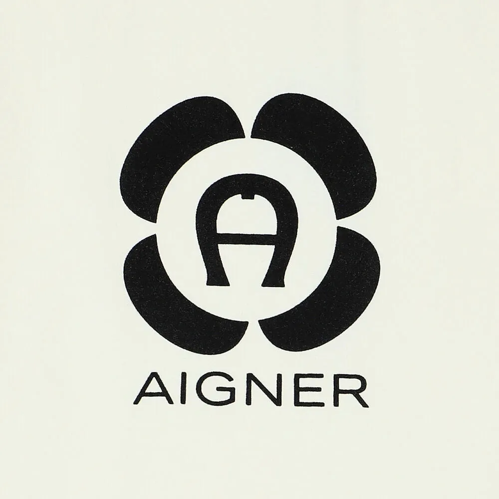 Aigner Flower Logo White T-Shirt