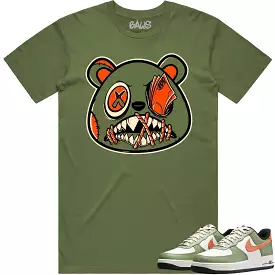 Air Force 1 Oil Green Shirt - CELADON MONEY TALKS BAWS