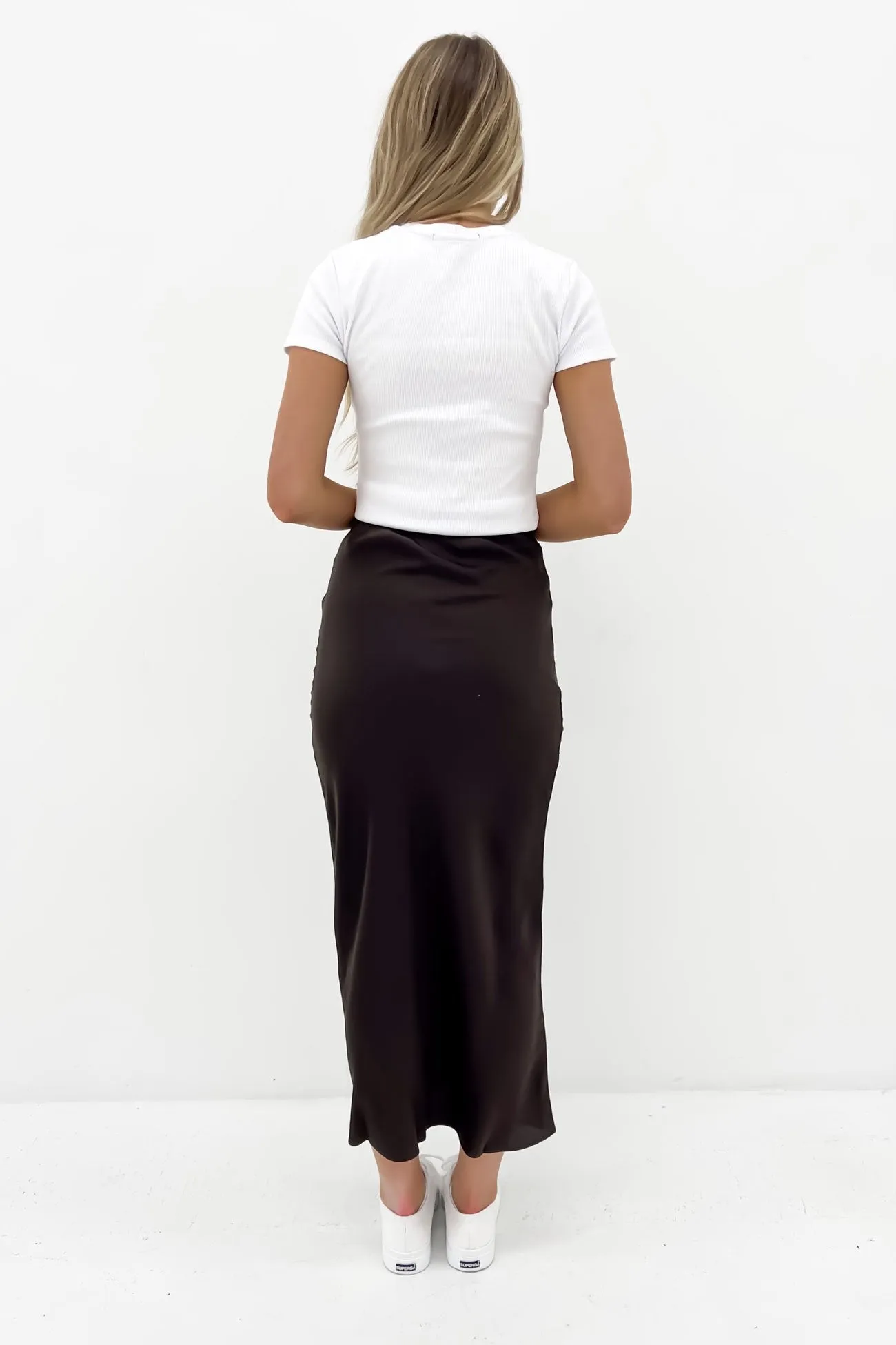 Aire Brown Maxi Skirt