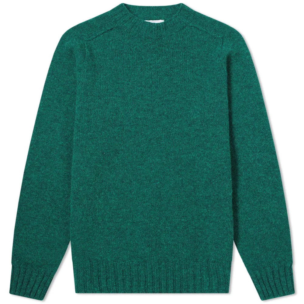 Clover Leaf Seamless Shetland Crew Knit by Albam