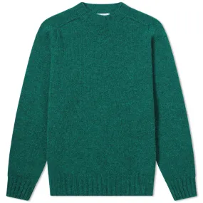 Clover Leaf Seamless Shetland Crew Knit by Albam