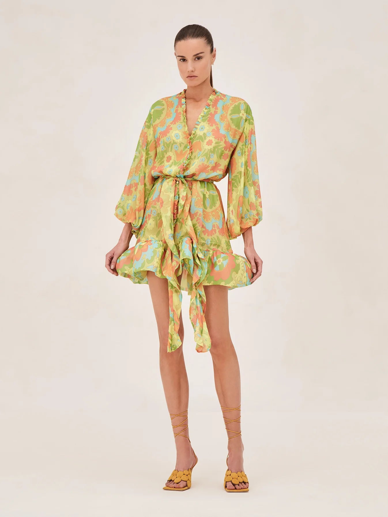 Alexis Analia Dress in Camellia Lime