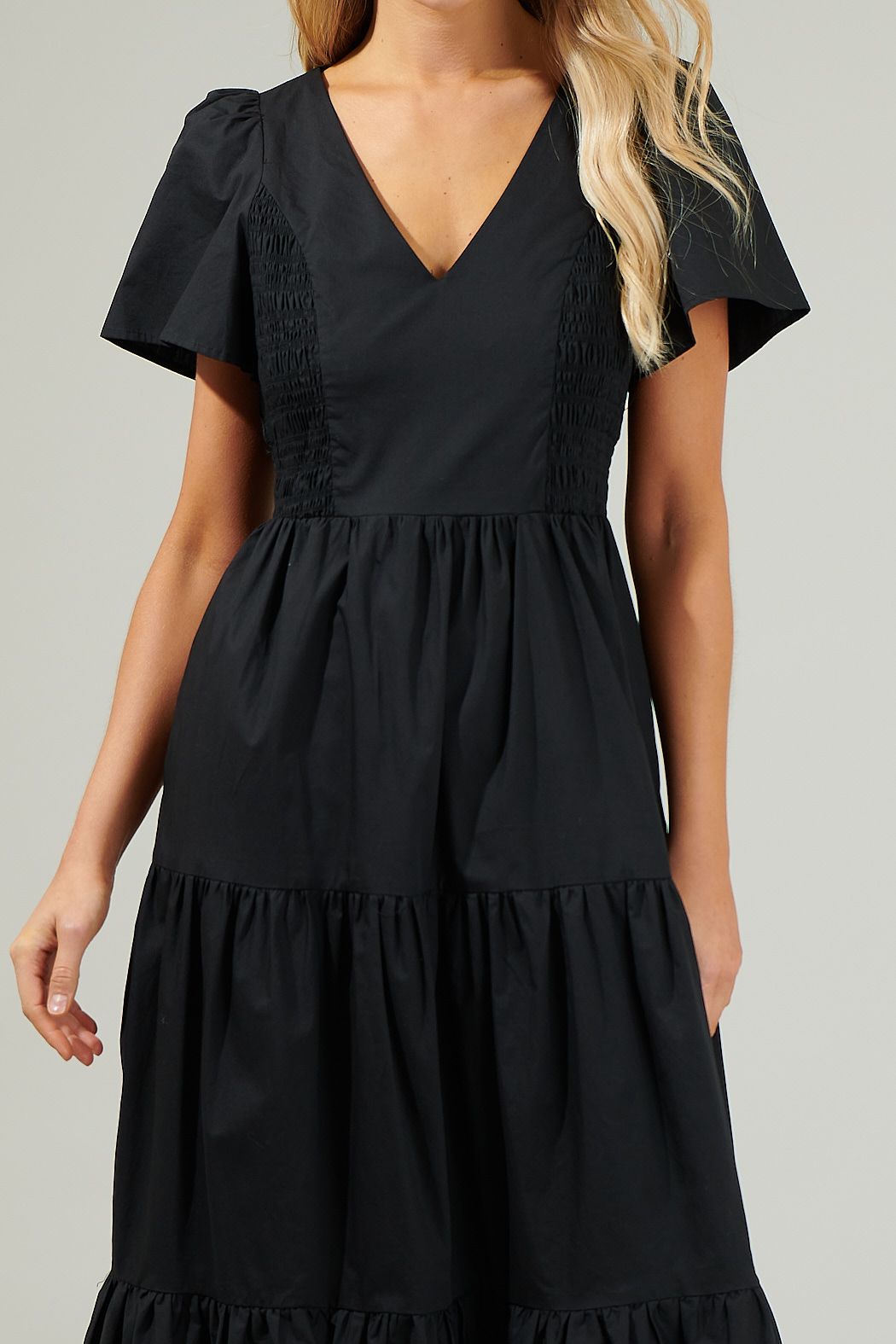 Alexis Black Midi Dress