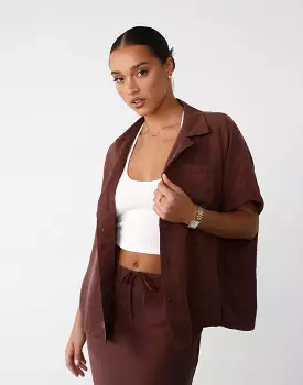 Amalie Chestnut Shirt - Shop Now!