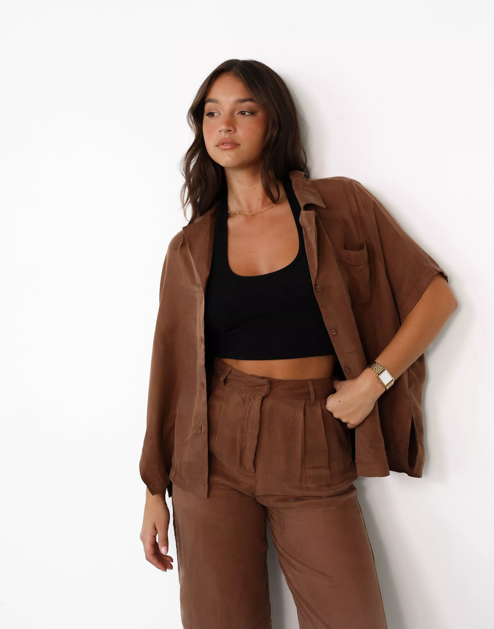 Amalie Mocha Shirt