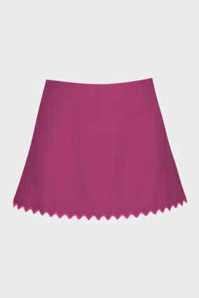 Amaya A-Line Skirt in Raspberry - New Arrival