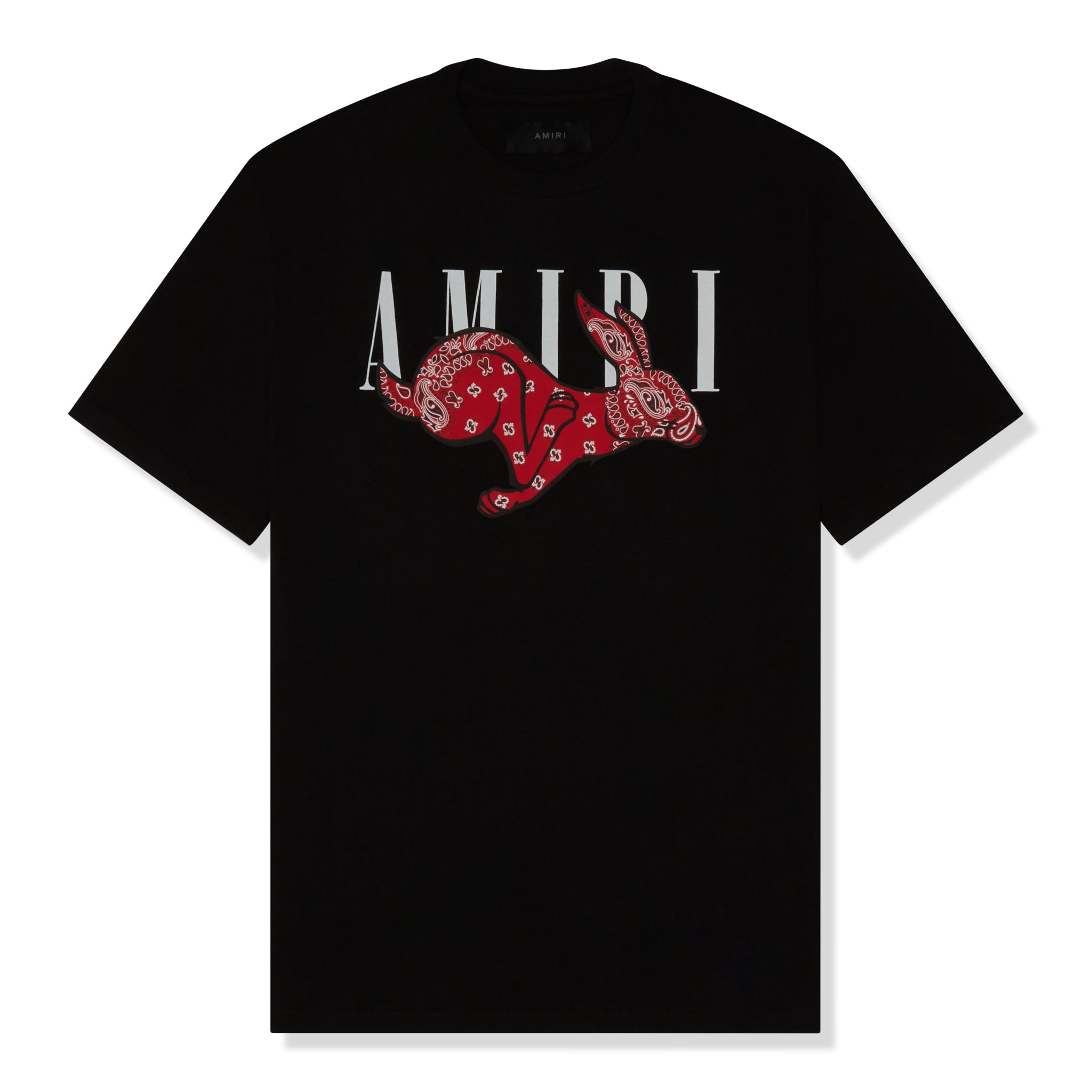 Amiri Chinese New Year Rabbit Logo Tee in Black