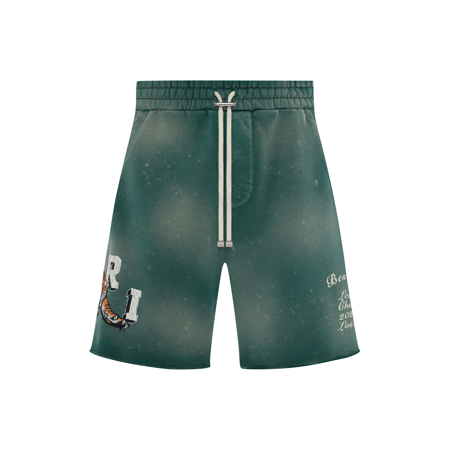 Amiri Green Vintage Tiger Sweatshort