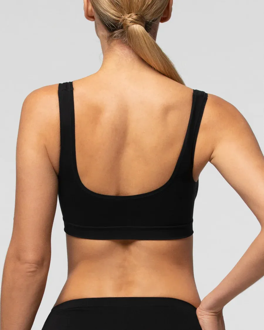 Made in Italy Anatomic Seamless Wide Strap Bra with Soft Microfiber Quality