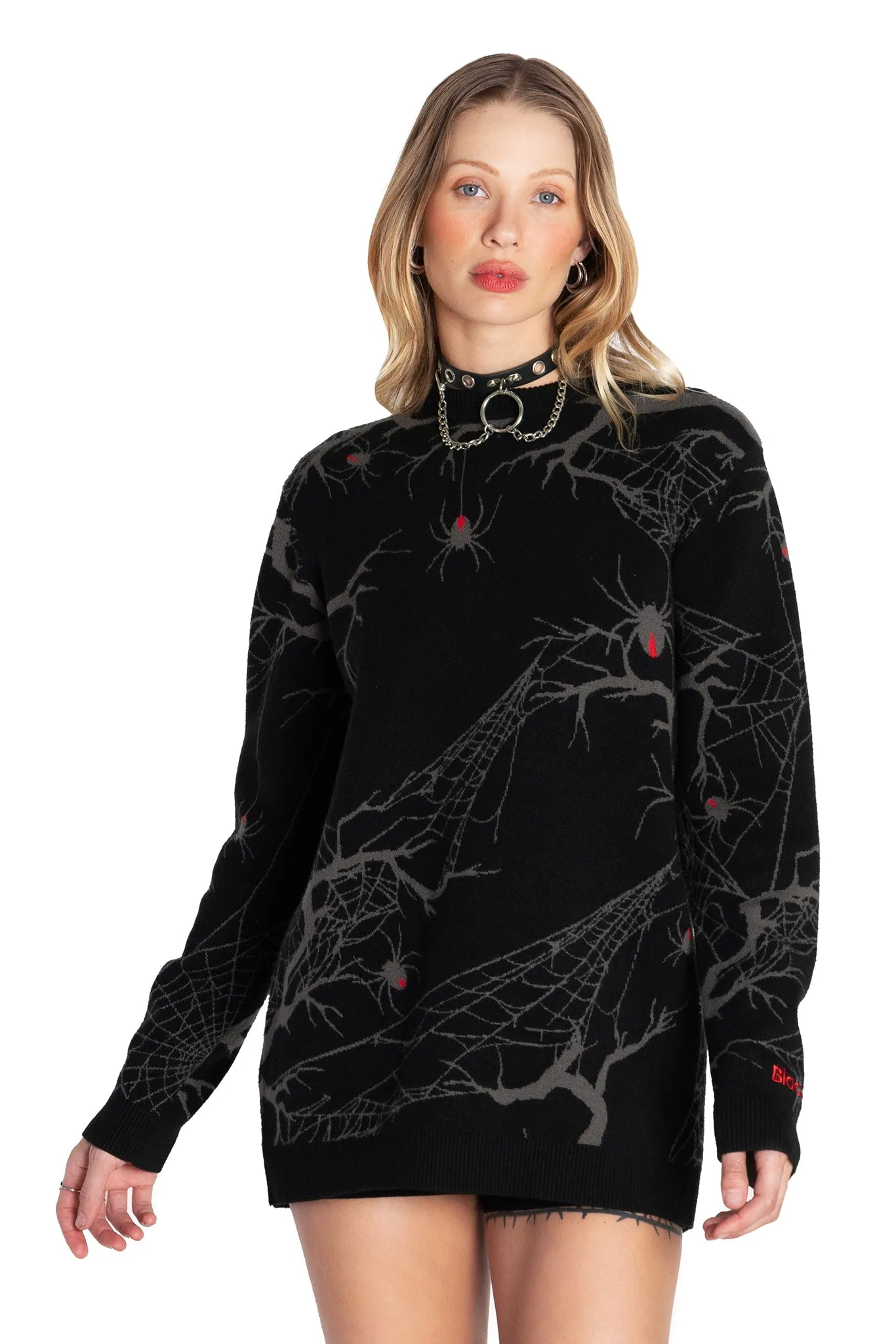 Arachnid Knit Oversized Sweater