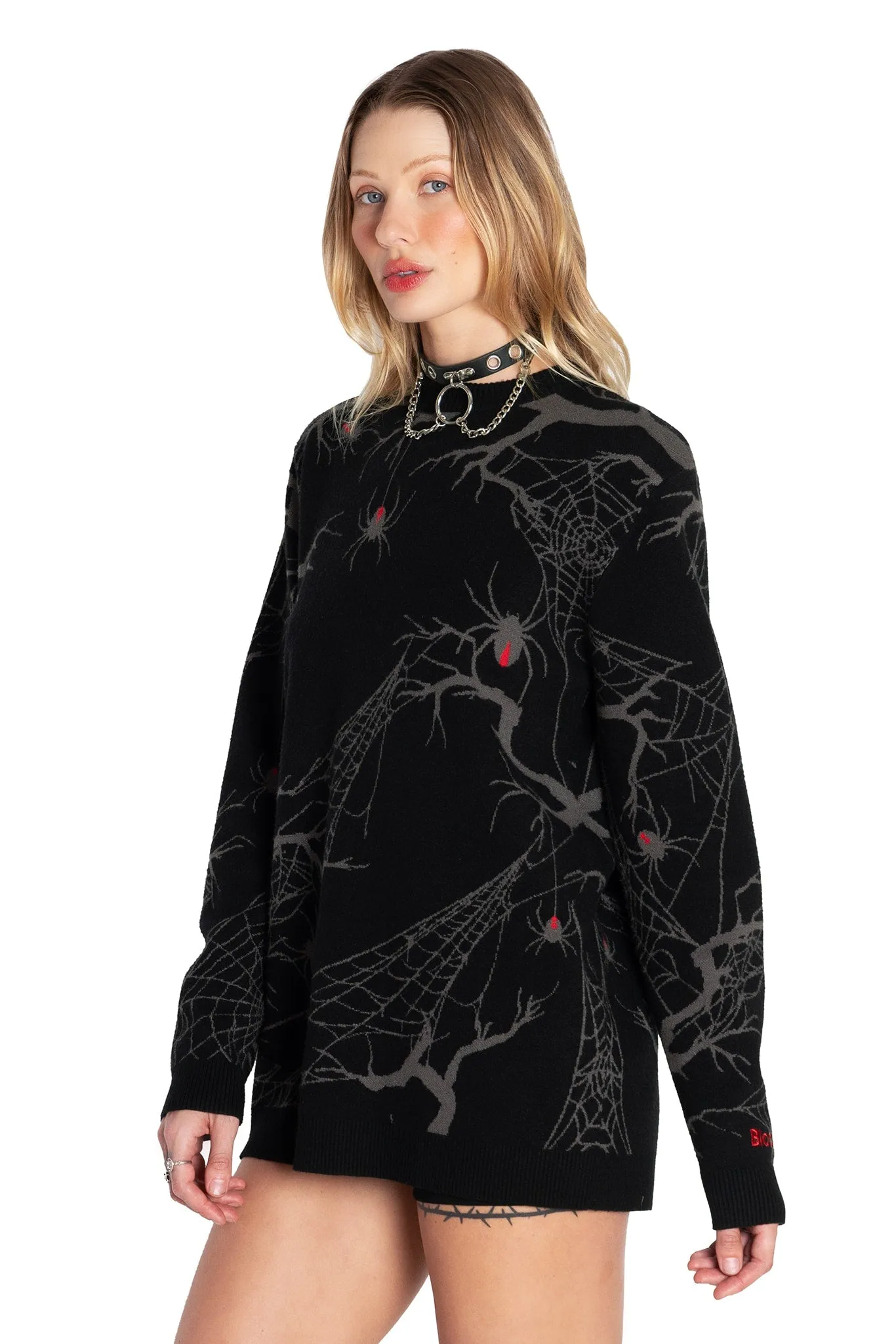 Arachnid Knit Oversized Sweater