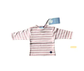 Armor Lux Pink Breton Striped Baby Shirt