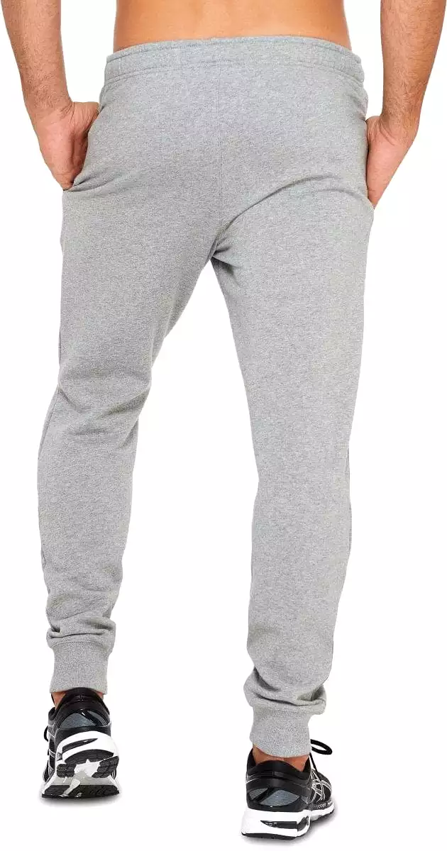 ASICS Men's Grey Heather Fleece Cuff Trackpants