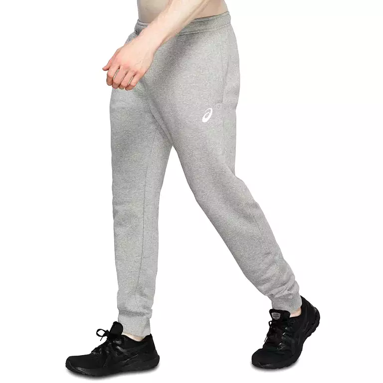 ASICS Men's Grey Heather Fleece Cuff Trackpants