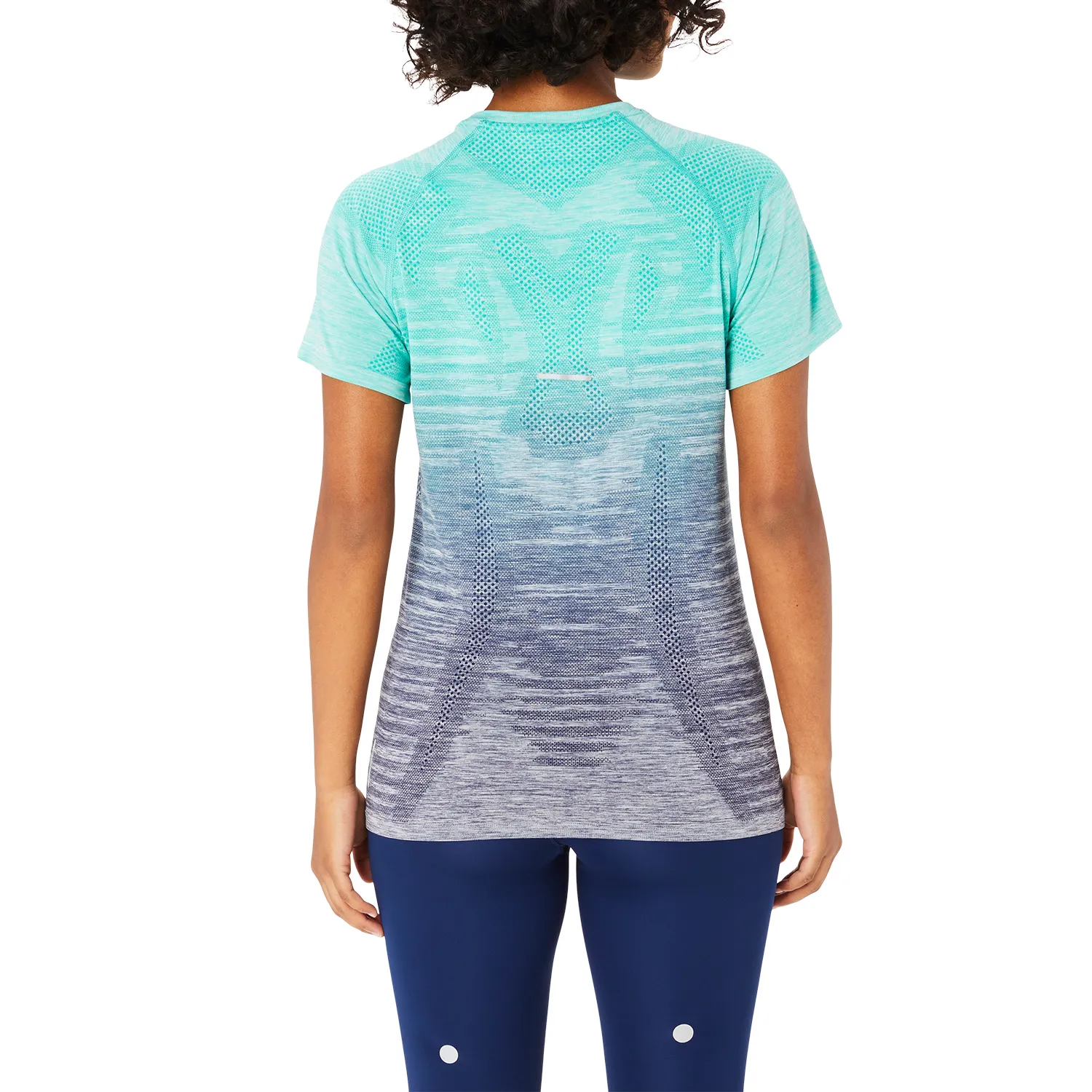 Asics Aurora Green Blue Expanse Seamless Shirt