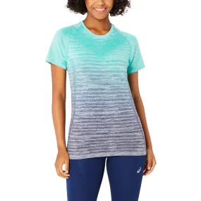 Asics Aurora Green Blue Expanse Seamless Shirt