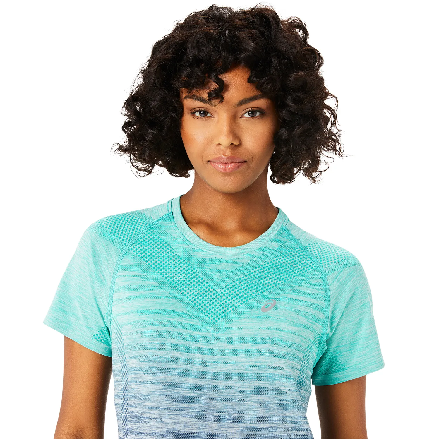 Asics Aurora Green Blue Expanse Seamless Shirt