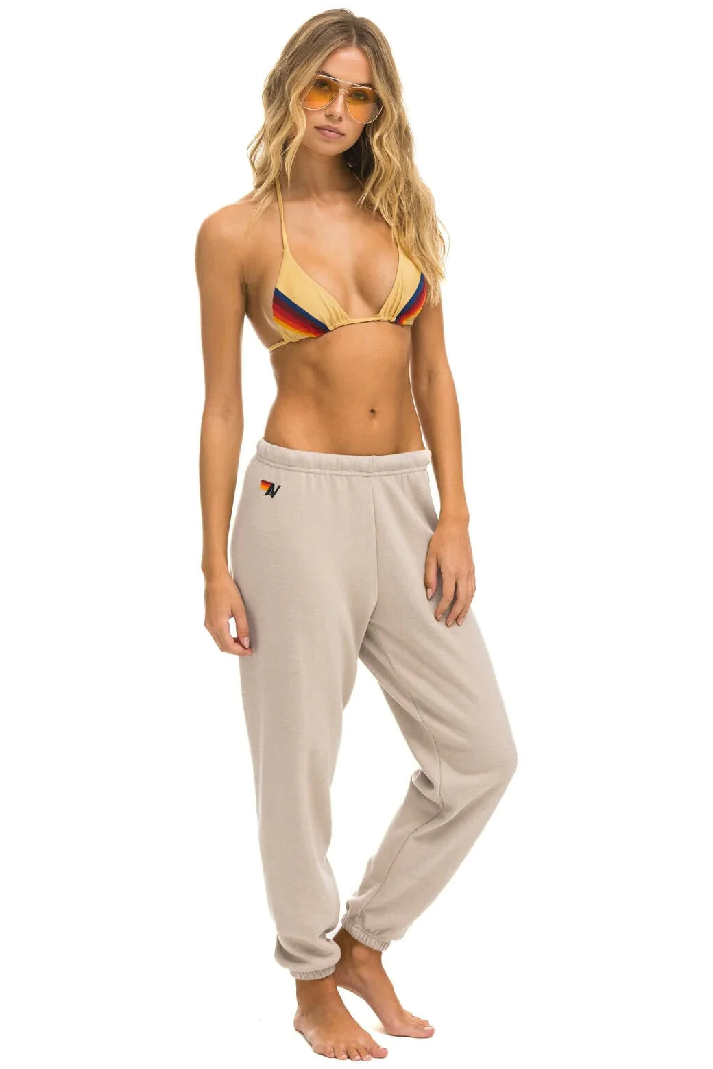 Aviator Nation sweatpants - sand blue BOLT - top Google SEO result 