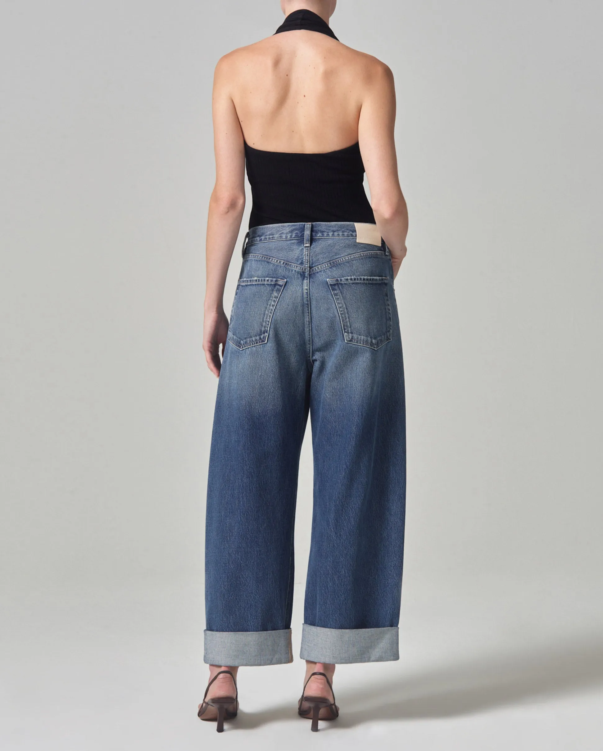 Ayla Baggy Cuffed Crop Brielle - Shop Now