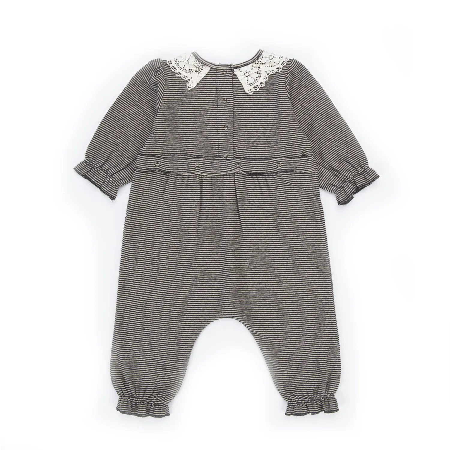 Babe and Tess Baby Girl Striped Romper