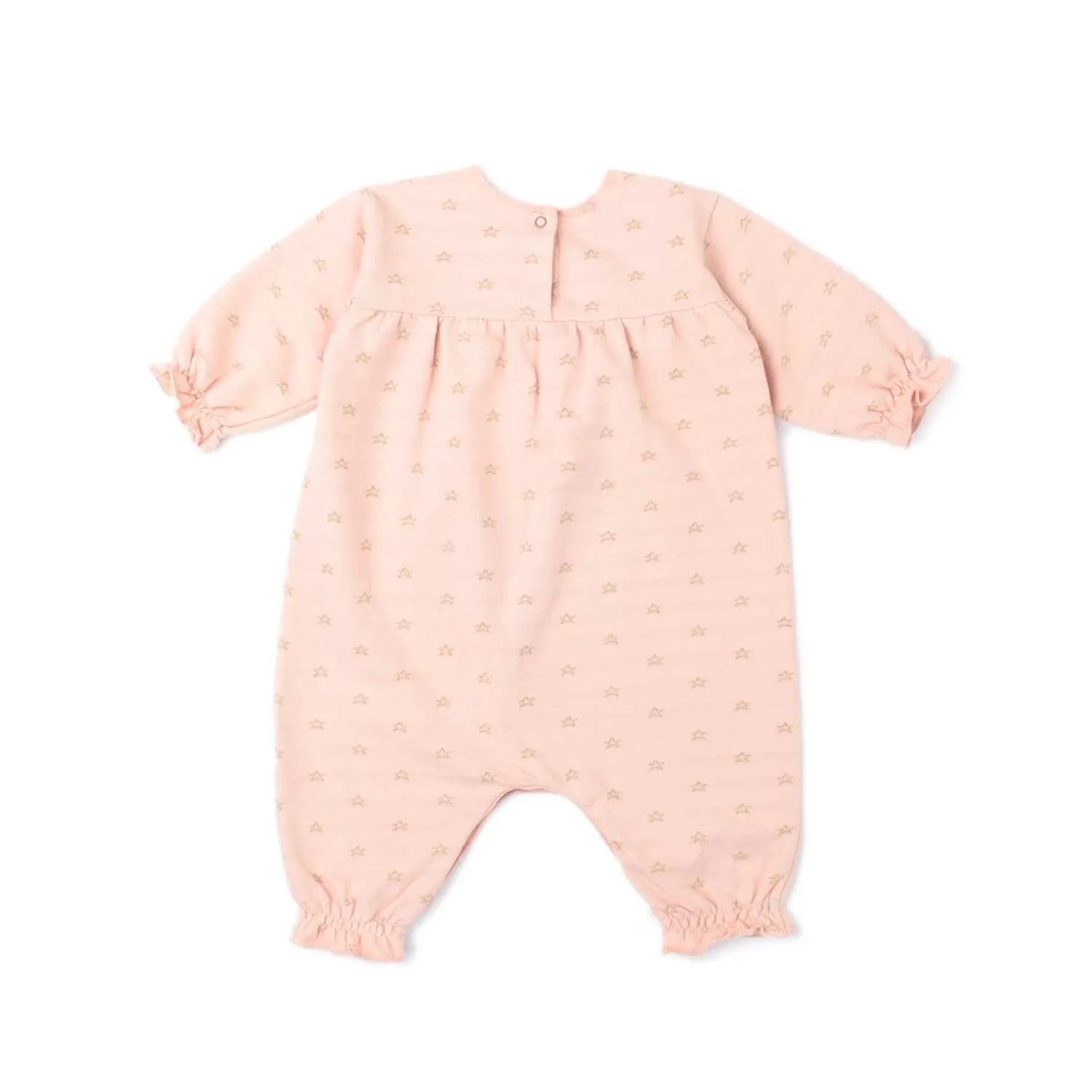 Baby Pink Romper with Star Print by Zhoe & Tobiah