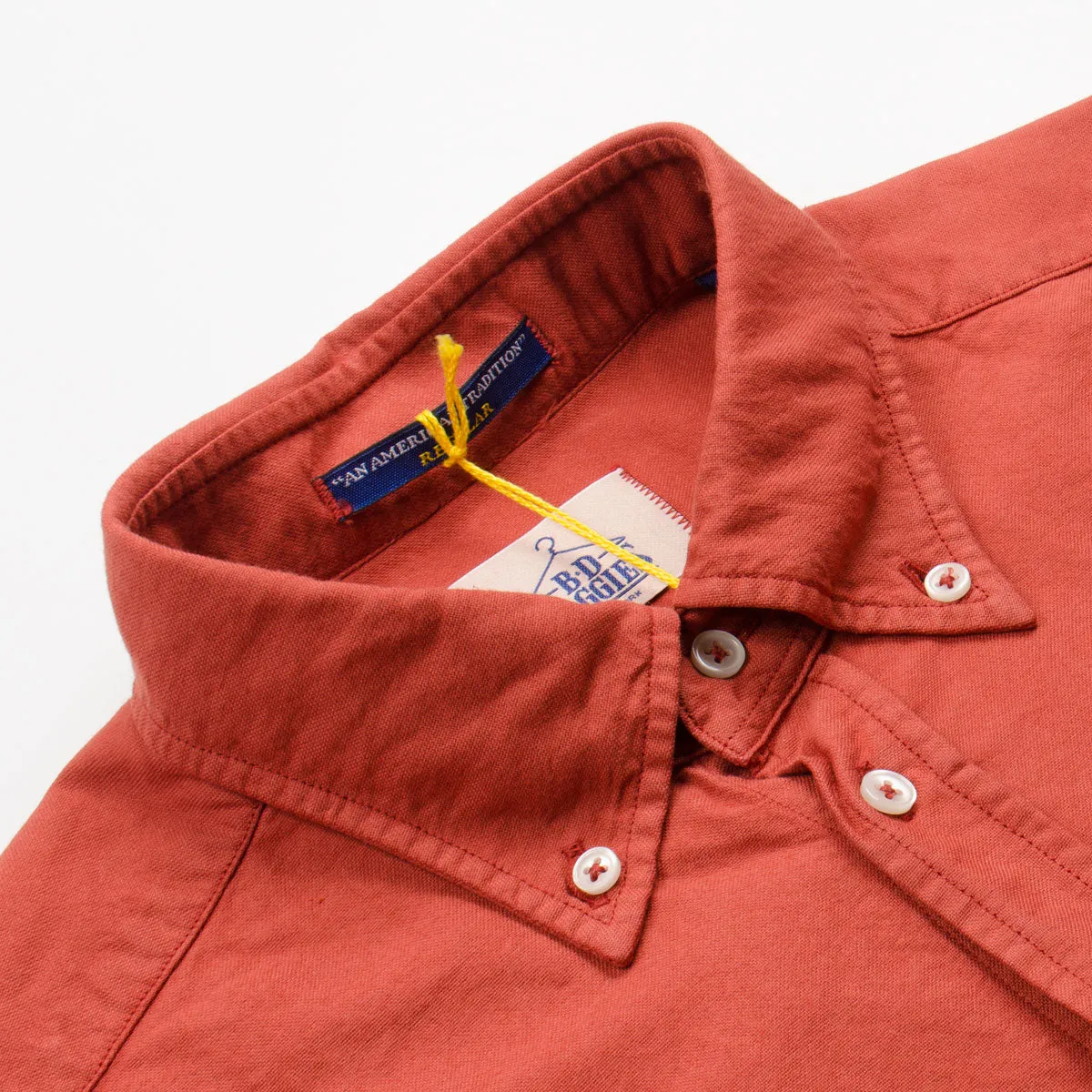 BD Baggies Bradford BD Shirt Oxford Overdyed Brick Red