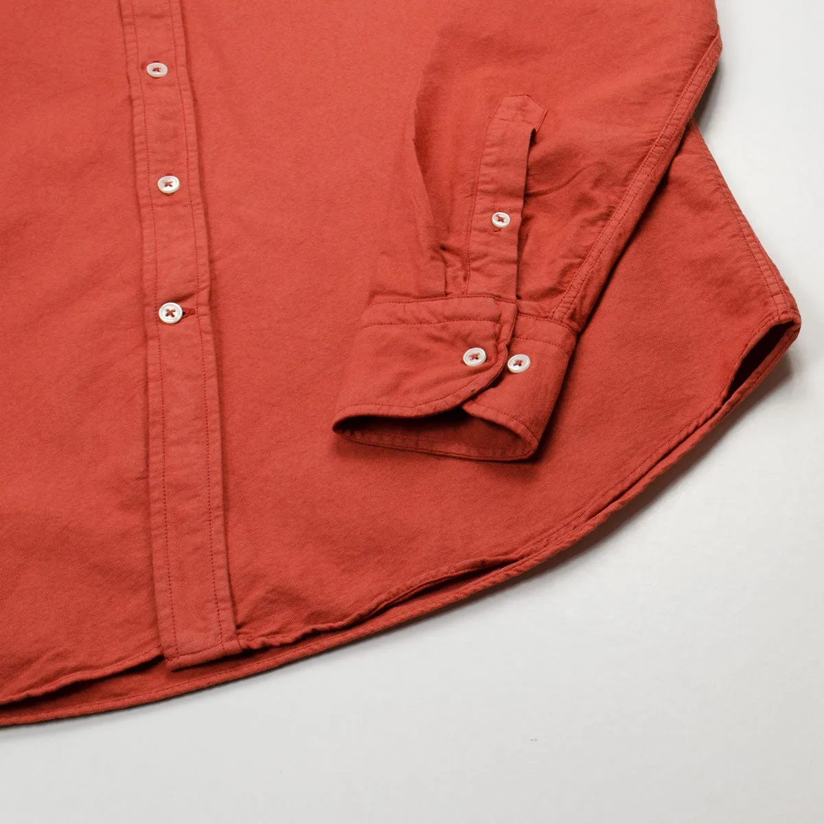 BD Baggies Bradford BD Shirt Oxford Overdyed Brick Red