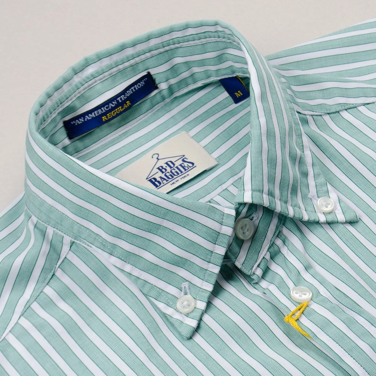 BD Baggies Bradfort BD Shirt With Pocket Green Stripes