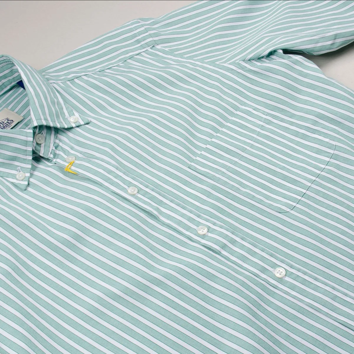 BD Baggies Bradfort BD Shirt With Pocket Green Stripes