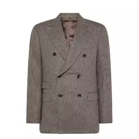 Beckett blazer, double breasted, Herringbone Archivio wool