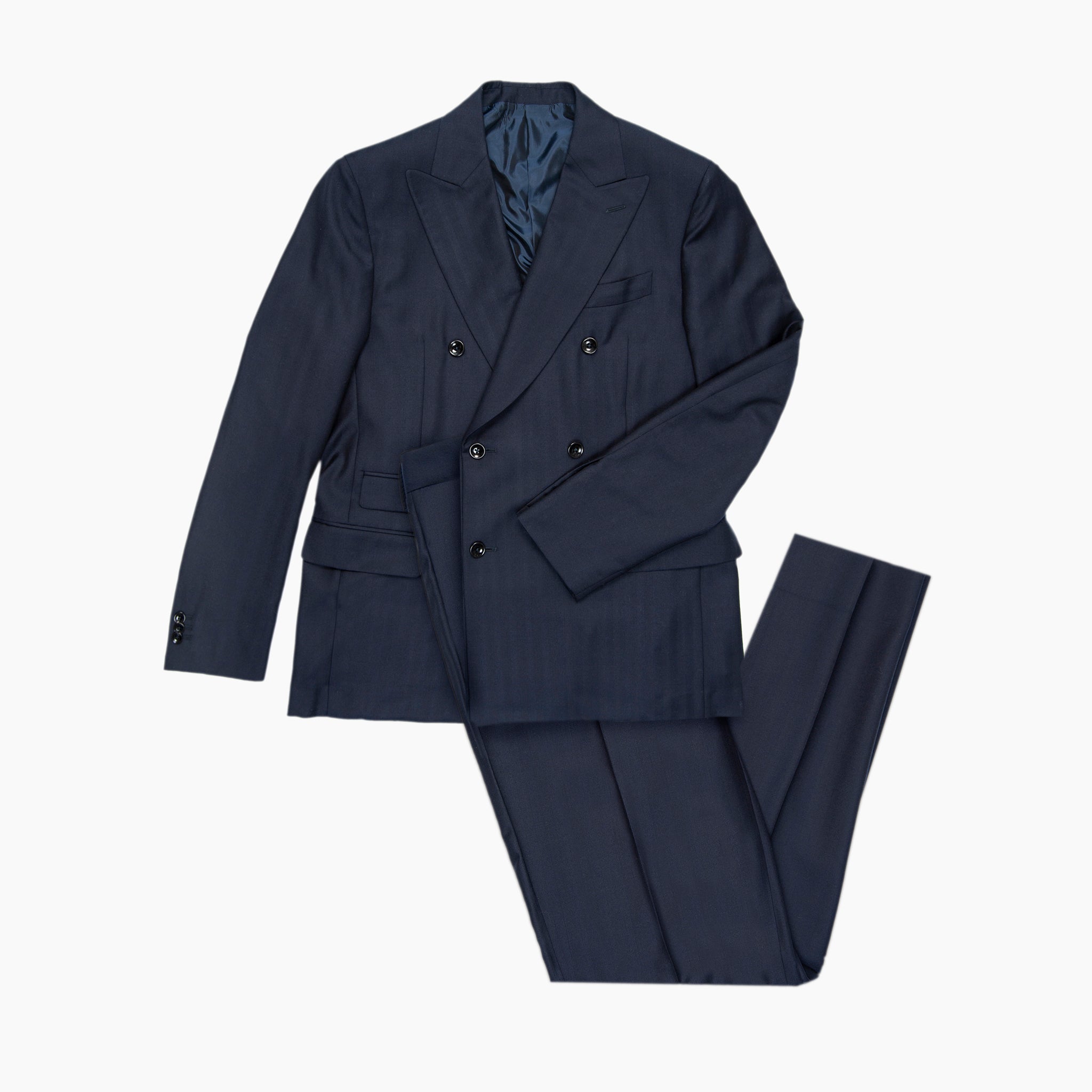 Beckett blazer herringbone wool double breasted Trofeo