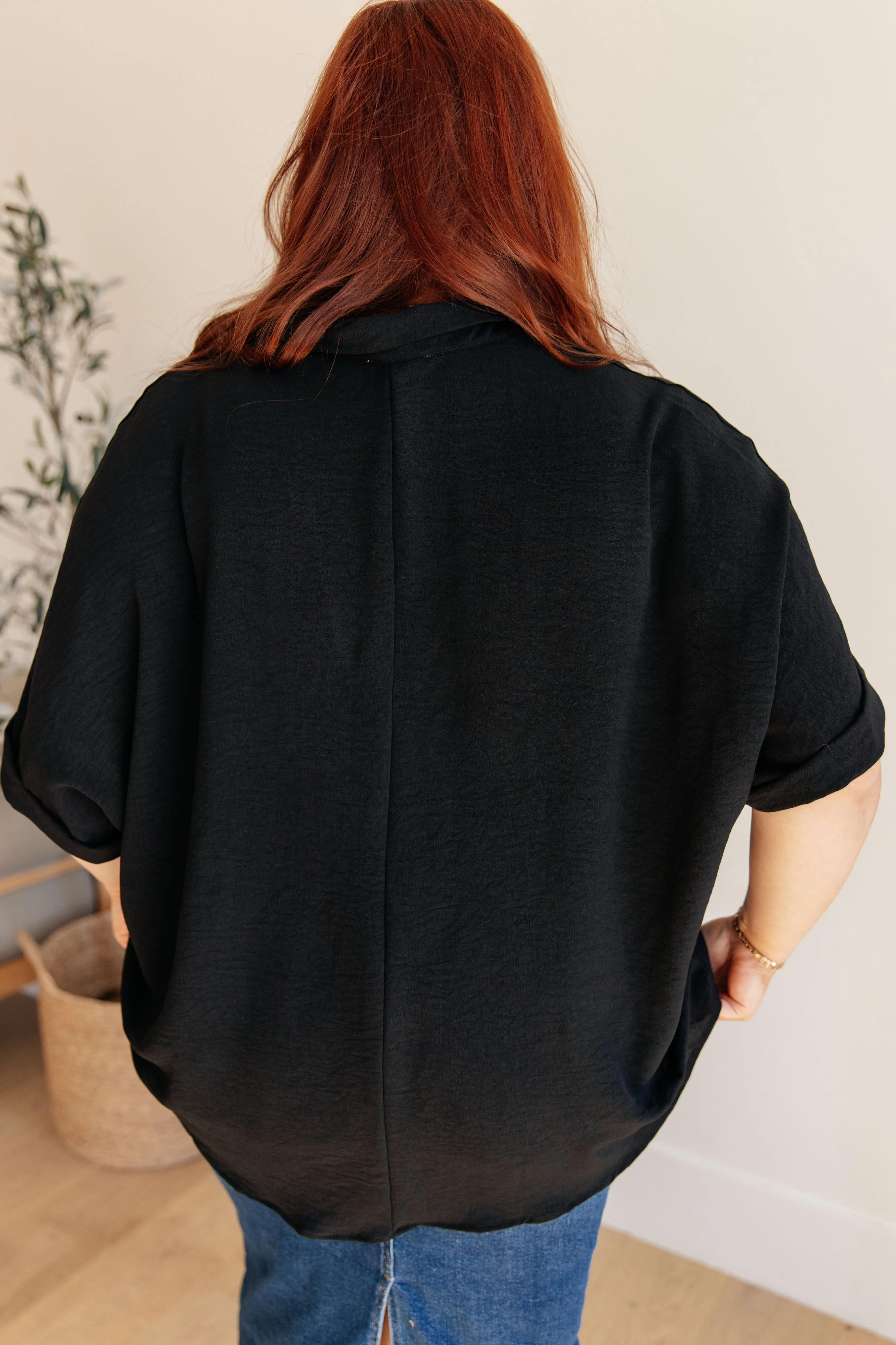 Black Betti Dolman Sleeve Top