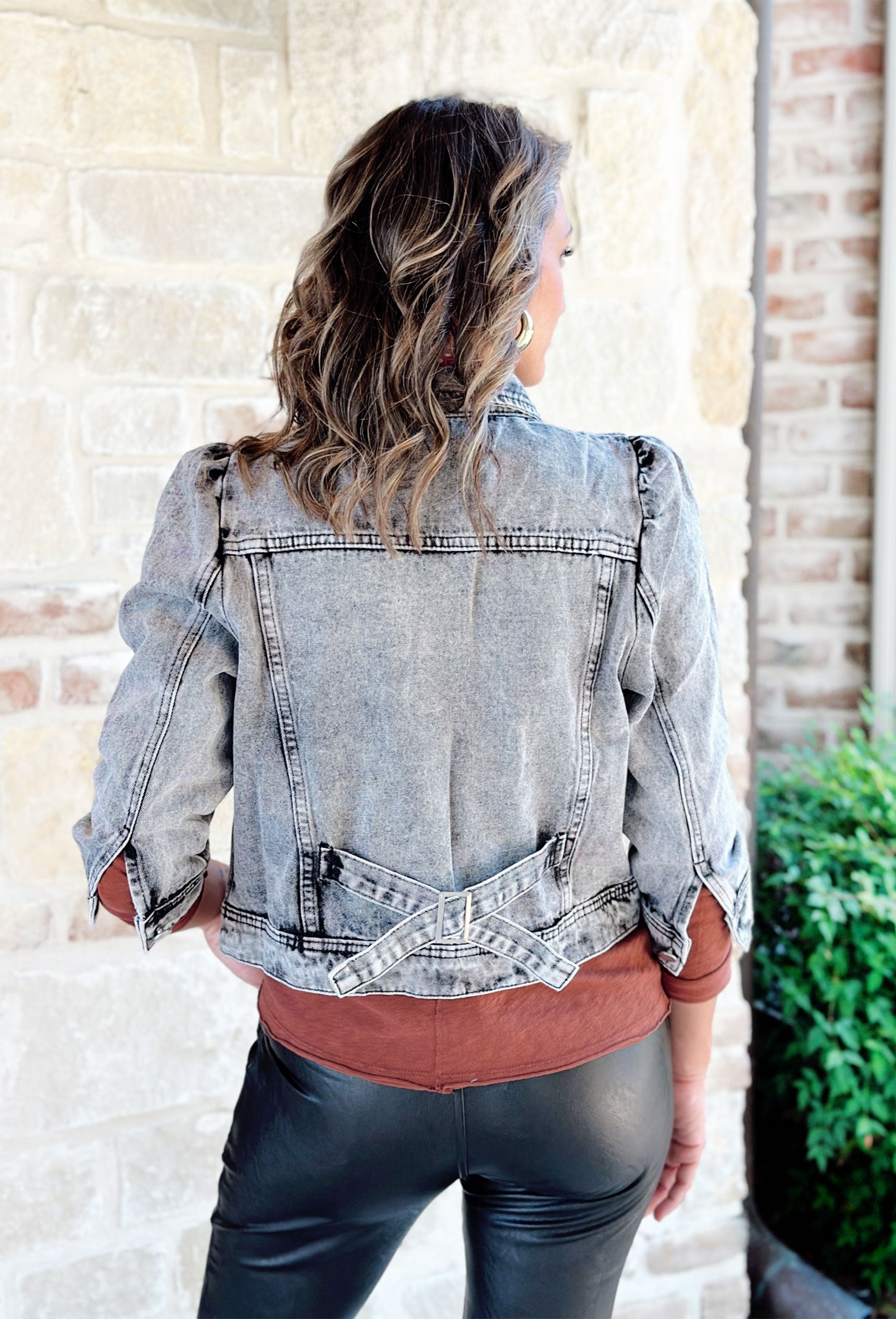 Bianca Charcoal Denim Jacket