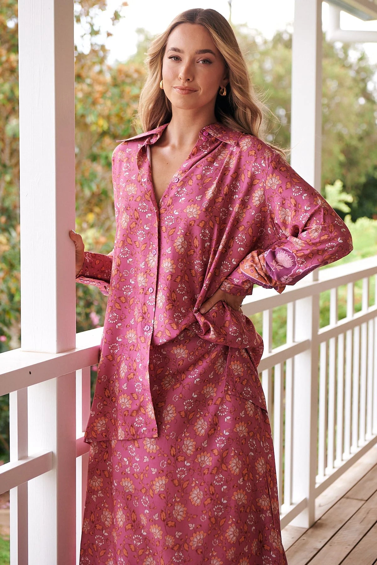 Bindi Shirt Blouse - Rose Collection