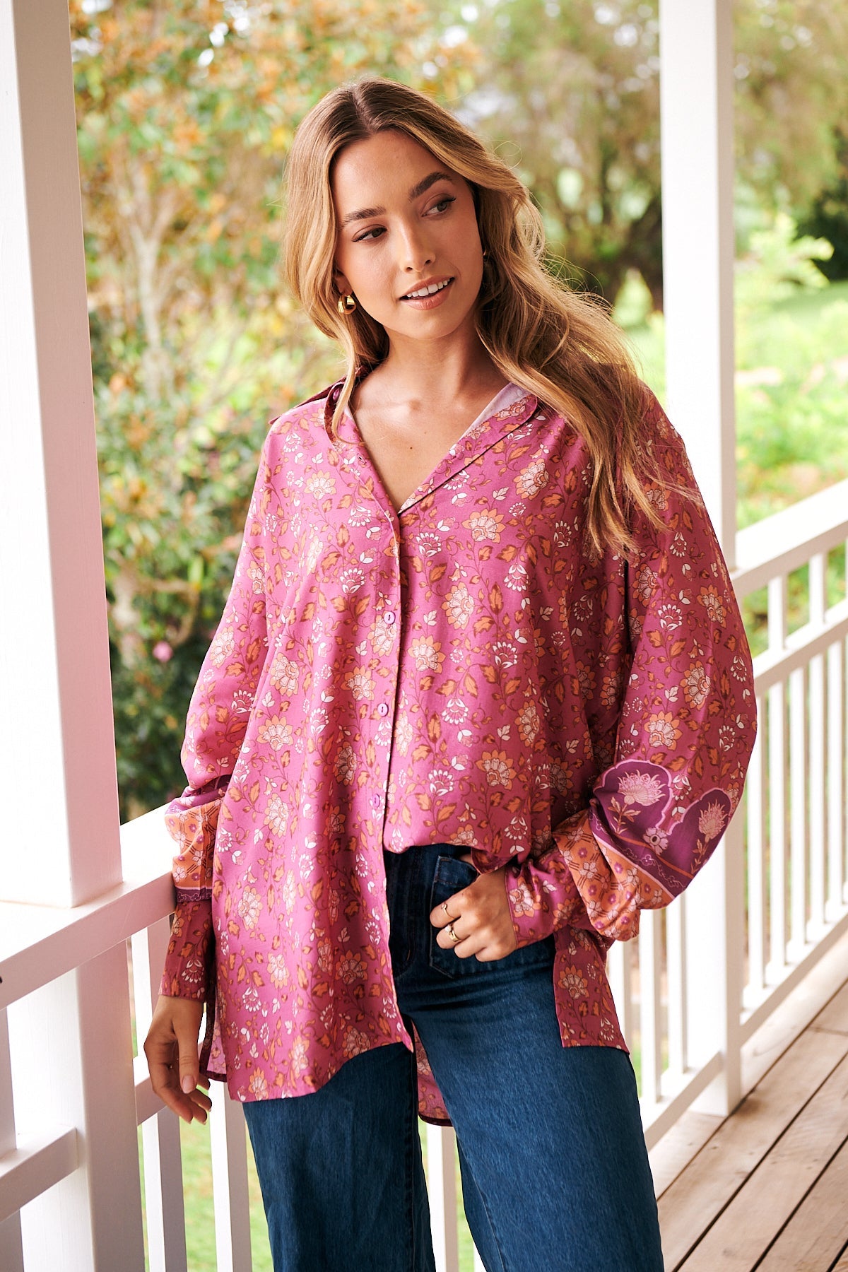 Bindi Shirt Blouse - Rose Collection